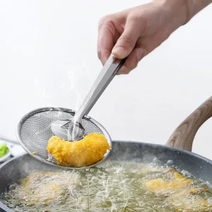 מלקחיים רשת לטיגון עמוק. איכותיות עשויות נירוסטה