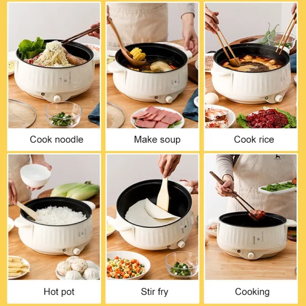 סיר אורז חשמלי הכולל בישול באידוי. מתאים למגוון רחב של בישולים.