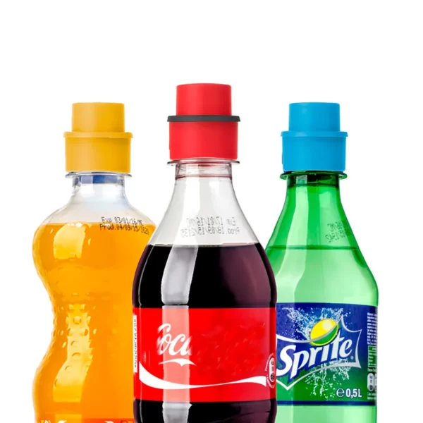 פקק סיליקון מיוחד לשמירה על משקאות מוגזים. מאפשר לשמור את הגזים גם לאחר פתיחת הבקבוק.