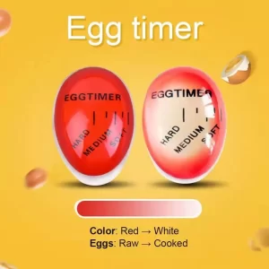 מד חום מים מיוחד לביצים המאפשר לדעת באיזה מצב בישול הביצים.