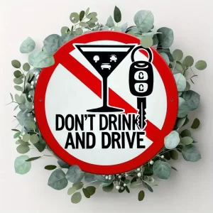 Vintage 'Do Not Drink and Drive' Metal Sign – 19.81×19.81 cm, Perfect for Home, Bar, Cafe & Restaurant Decor