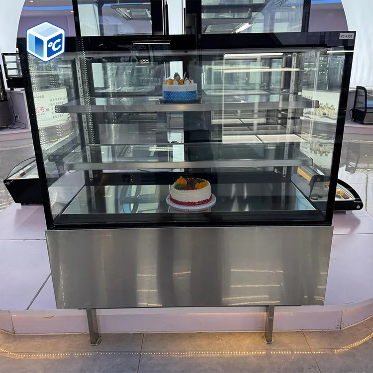 מקרר תצוגת עוגות BJD-173 עם תאורת LED